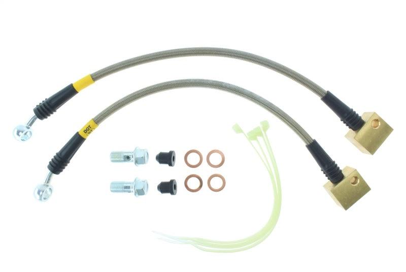 StopTech 06-09 Chevy Trailblazer Stainless Steel Rear Brake Lines - Corvette Realm