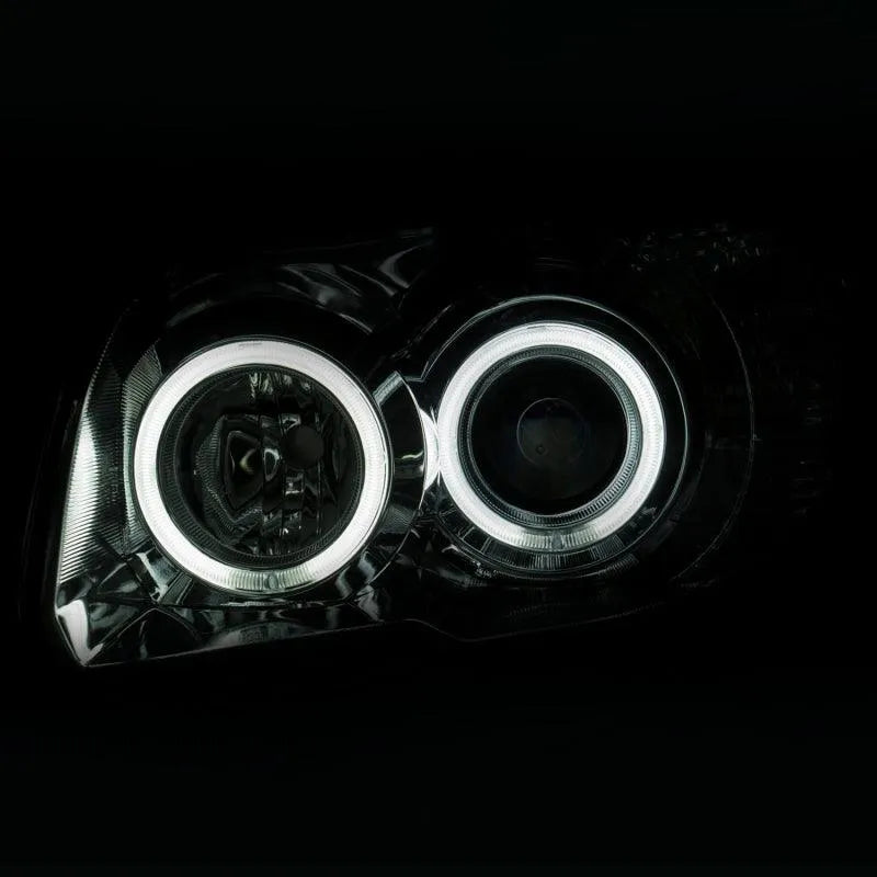 ANZO 2006-2009 Toyota 4Runner Projector Headlights w/ Halo Chrome - Corvette Realm