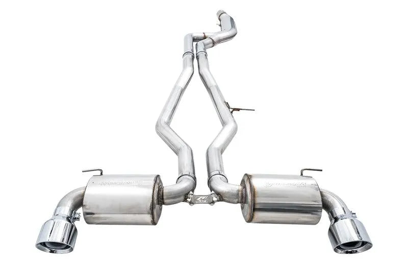 AWE 2020 Toyota Supra A90 Non-Resonated Touring Edition Exhaust - 5in Chrome Silver Tips - Corvette Realm