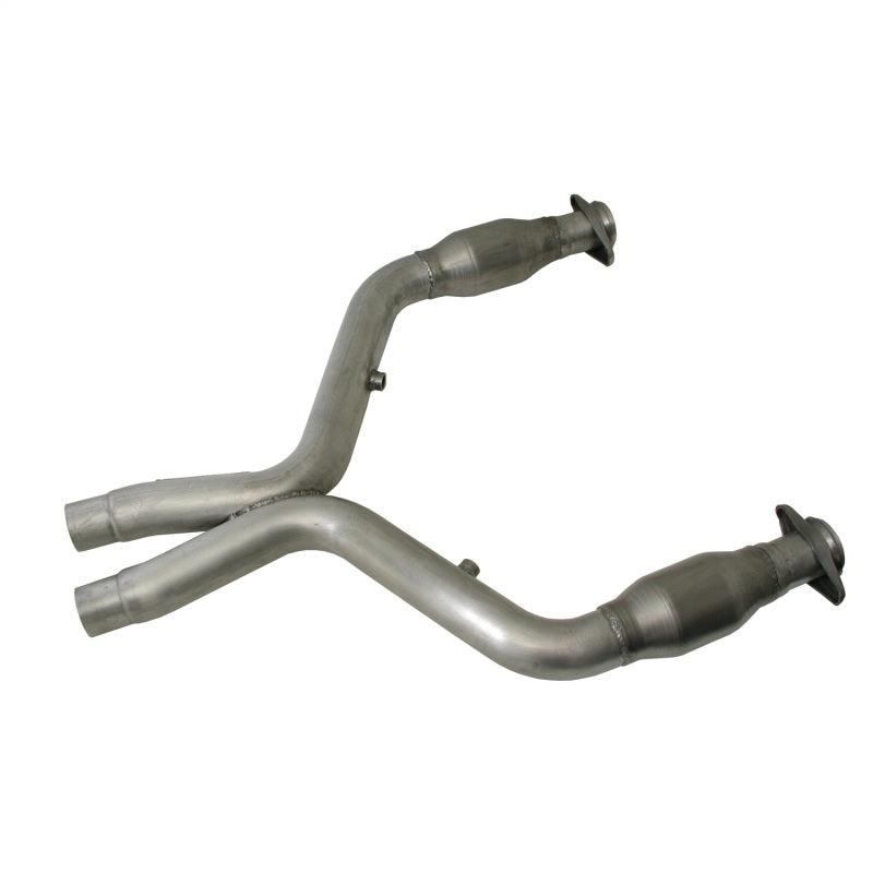 BBK 11-14 Mustang 5.0 Short Mid X Pipe With Catalytic Converters 3.0 For BBK Long Tube Headers - Corvette Realm