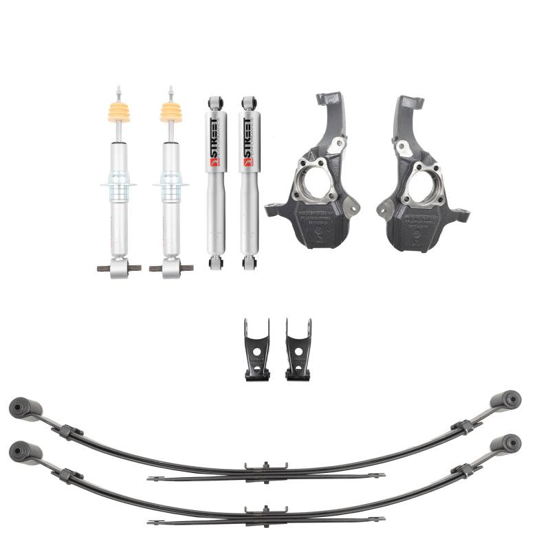 Belltech LOWERING KIT 2019+ GM Silverado/Sierra 1500 2WD/4WD -2-4in F / -4in R w/ Street Perf Shocks - Corvette Realm