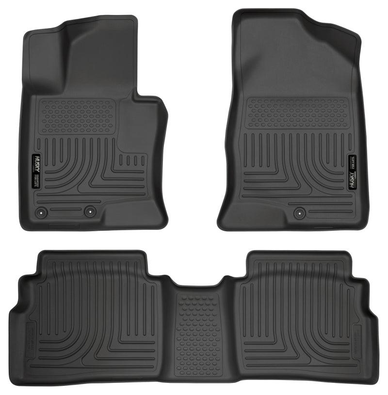 Husky Liners 11-12 Hyundai Sonata WeatherBeater Combo Black Floor Liners - Corvette Realm