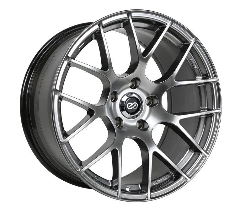 Enkei Raijin 18x8 40mm Offset 5x114.3 Bolt Pattern 72.6 Bore Dia Hyper Silver Wheel - Corvette Realm