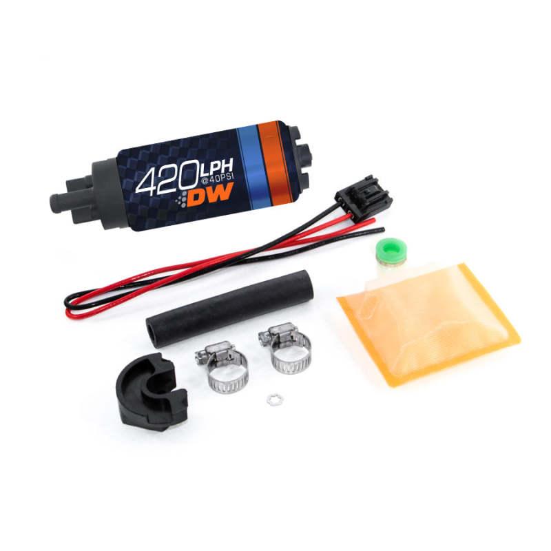 Deatschwerks DW420 Series 420lph In-Tank Fuel Pump w/ Install Kit For 89-94 240SX - Corvette Realm