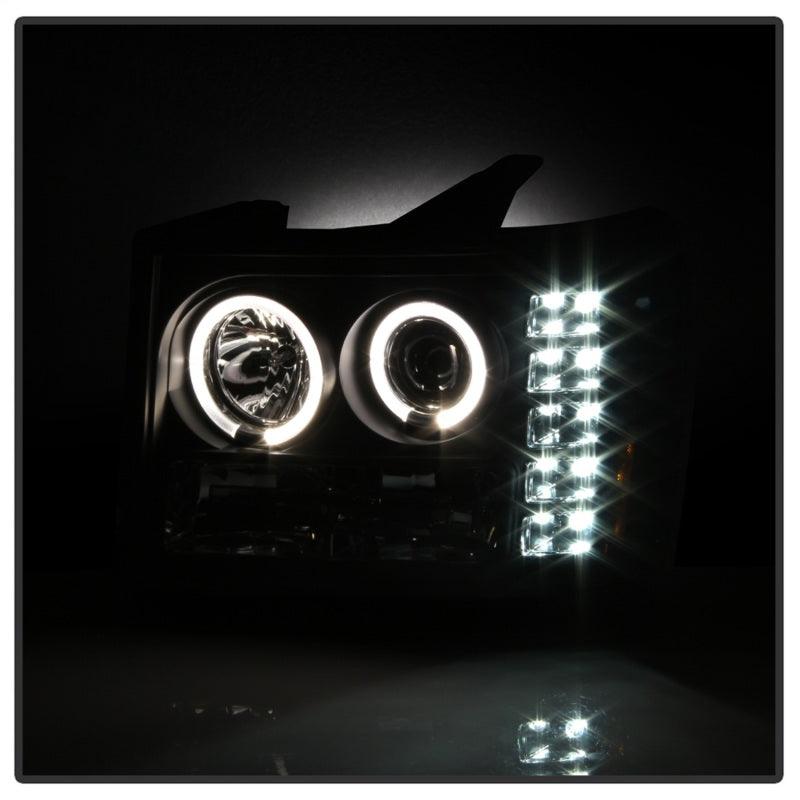 Spyder GMC Sierra 1500/GMC Sierra Denali 08-13 Projector LED Halo- LED Blk PRO-YD-GS07-HL-BK - Corvette Realm