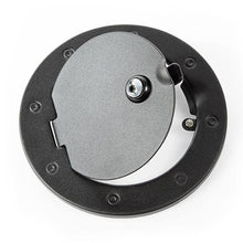 Load image into Gallery viewer, Rugged Ridge 07-18 Jeep Wrangler JK Textured Black Locking Gas Cap Door - Corvette Realm