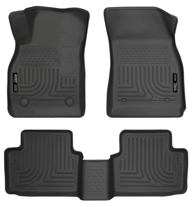 Husky Liners 13 Chevy Malibu WeatherBeater Black Front & 2nd Seat Floor Liners - Corvette Realm