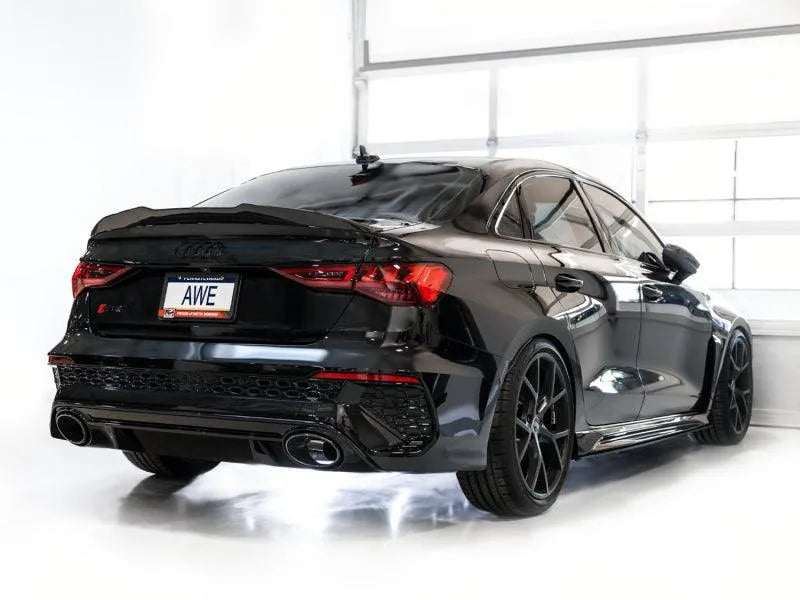 AWE Tuning Audi 22-23 8Y RS3 Cat-Back Track Edition Exhaust System - No Tips - Corvette Realm