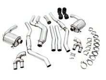 Load image into Gallery viewer, AWE Tuning 2019+ BMW M340i (G20) Resonated Touring Edition Exhaust - Quad Diamond Black Tips - Corvette Realm