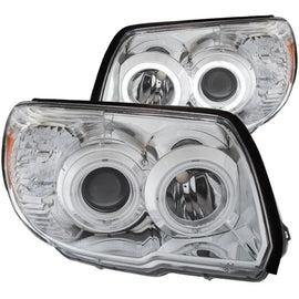 ANZO 2006-2009 Toyota 4Runner Projector Headlights w/ Halo Chrome - Corvette Realm