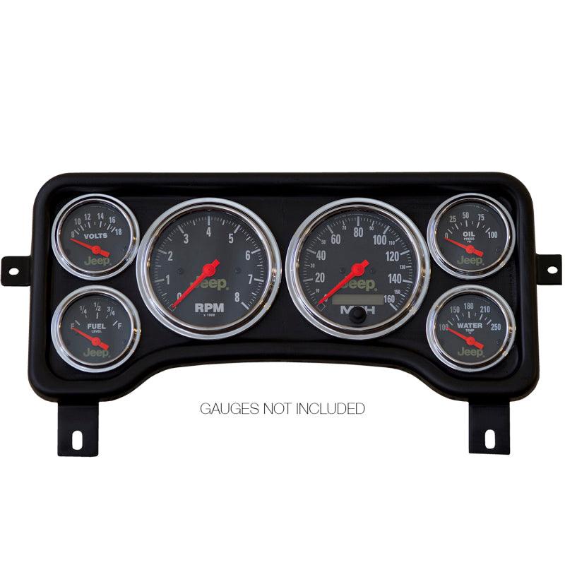 Autometer Jeep TJ/XJ Direct Fit Dash Panel 6 Gauge 3 3/8in x2 / 2 1/16in x4 - Corvette Realm