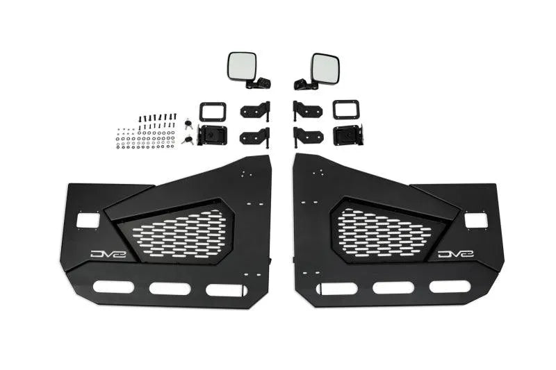 DV8 Offroad 18-22 Jeep Wrangler JL/JT Spec Series Half Doors - Front Set - Corvette Realm