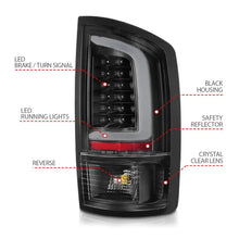 Load image into Gallery viewer, ANZO 2002-2006 Dodge  Ram 1500 LED Tail Lights w/ Light Bar Black Housing Clear Lens