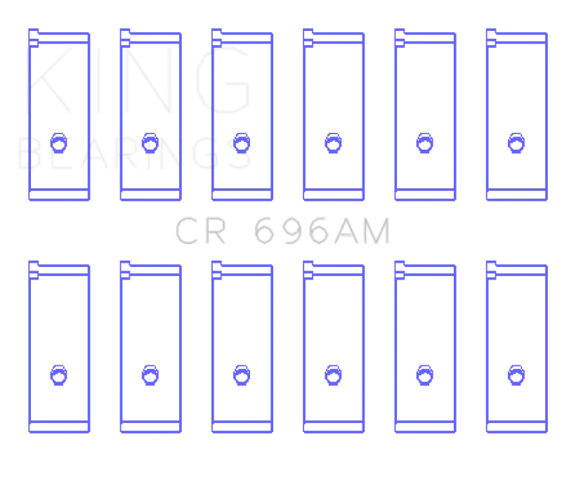 King Toyota 5ME/5MGE/7MGE/7MGTE Rod Bearing Set - Size +0.25mm