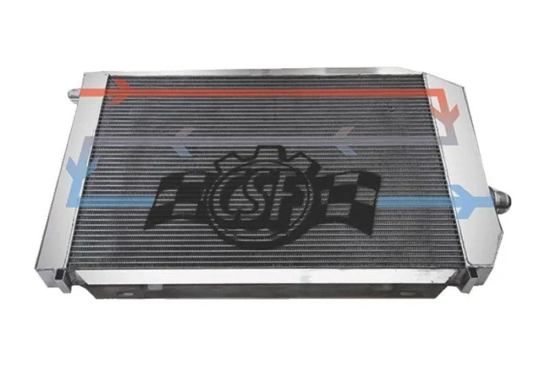 CSF BMW B58/B48 Front Mount Triple-Pass Heat Exchanger w/Rock Guard - Black - Corvette Realm