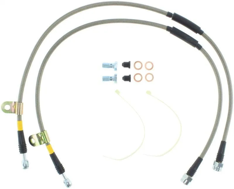 StopTech 07-13 Chevy/GMC Surburban/Sierra/Yukon Denali XL Stainless Steel Front Brake Line Kit - Corvette Realm