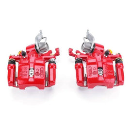 Power Stop 98-02 Honda Accord Rear Red Calipers w/Brackets - Pair - Corvette Realm
