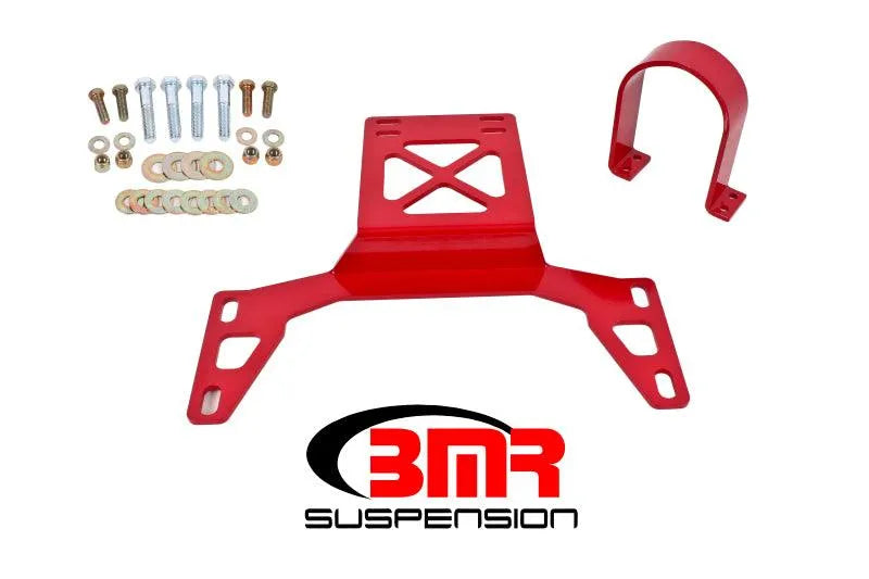 BMR 07-14 Shelby GT500 Front Driveshaft Safety Loop - Red - Corvette Realm