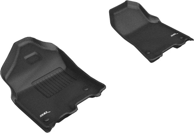3D MAXpider 2019-2020 Dodge Ram 1500 Crew Cab/Quad Cab Kagu 1st Row Floormat - Black - Corvette Realm