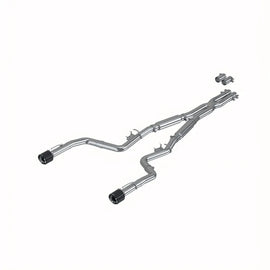 MBRP 17-21 Charger 5.7/6.1/6.4L 3in Dual Rear Exit SS Catback Exhaust w/ Carbon Fiber Tips