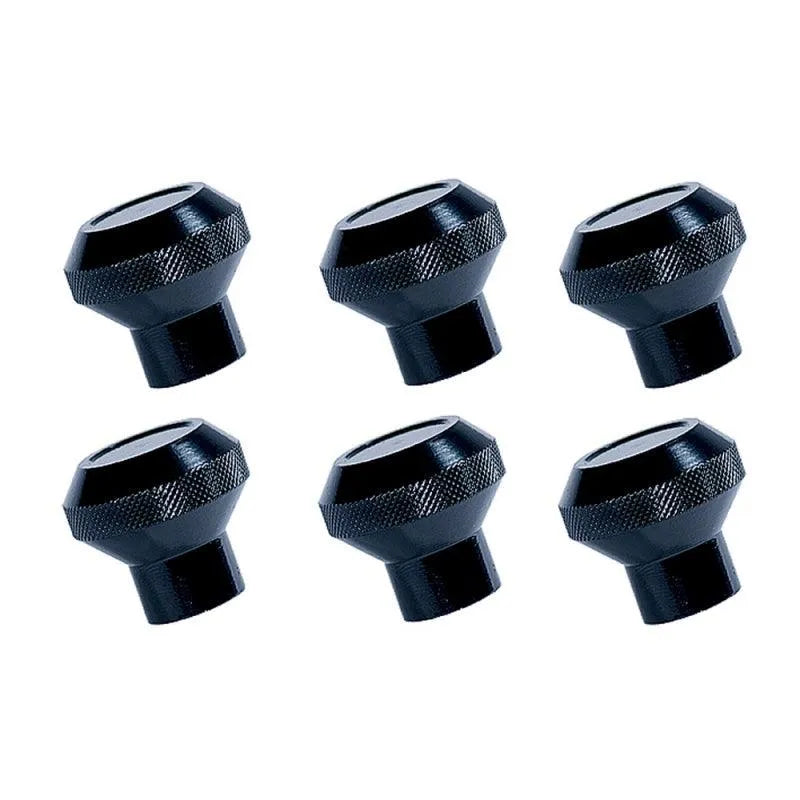 Rugged Ridge Billet Aluminum Dash Knob Set Black 76-86 Jeep CJ - Corvette Realm