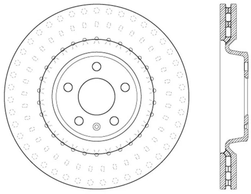 StopTech Slotted & Drilled Sport Brake Rotor - Corvette Realm