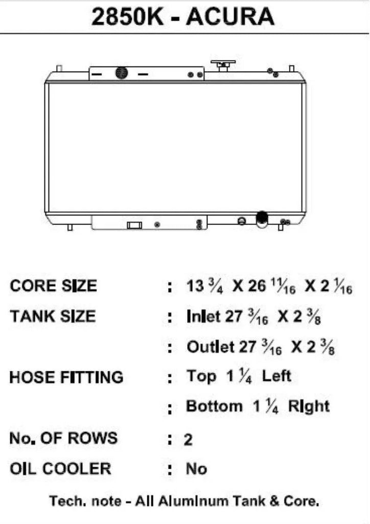 CSF 92-00 Honda Civic w/K-Swap V3 Radiator - Corvette Realm