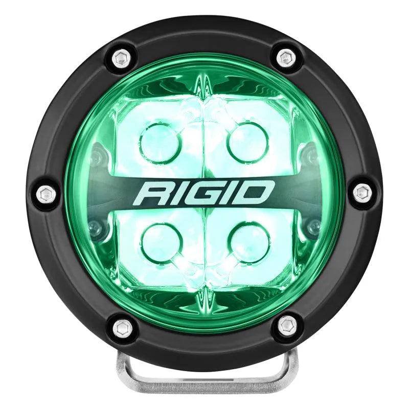 Rigid Industries 360-Series 4in LED Off-Road Spot Beam - RGBW (Pair) - Corvette Realm