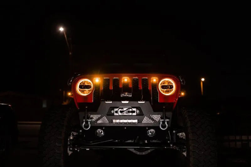 DV8 Offroad 2018+ Jeep JL Grill Amber Marker Lights - Corvette Realm