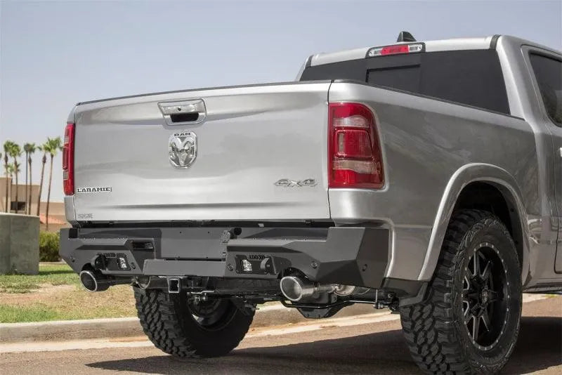 Addictive Desert Designs 2019 Ram 1500 Hammer Stealth Fighter Rear Bumper w/ 6 Sensor Cutouts - Corvette Realm