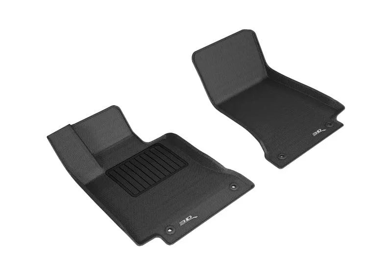 3D MAXpider 2015-2020 Mercedes Benz C-Class Sedan/Coupe W205/C205 Kagu 1st Row Floormat - Black - Corvette Realm