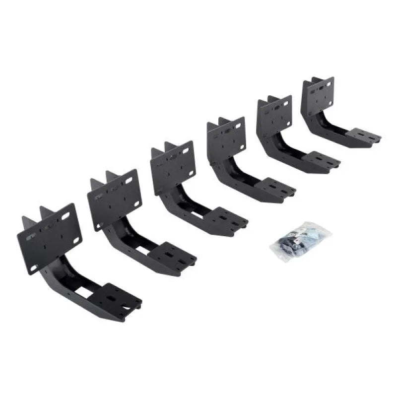 Go Rhino 19-22 Ram 1500 Crew Cab 4DR Mounting Brackets (V-Series V3/RB10 Slim/RB20 Slim) - Tex. Blk - Corvette Realm