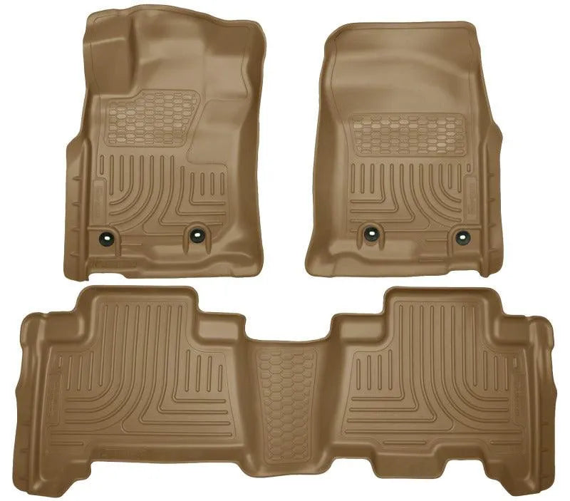 Husky Liners 2013 Toyota 4Runner WeatherBeater Tan Front & 2nd Seat Floor Liners - Corvette Realm