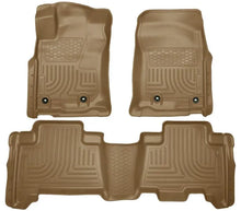 Load image into Gallery viewer, Husky Liners 2013 Toyota 4Runner WeatherBeater Tan Front &amp; 2nd Seat Floor Liners - Corvette Realm