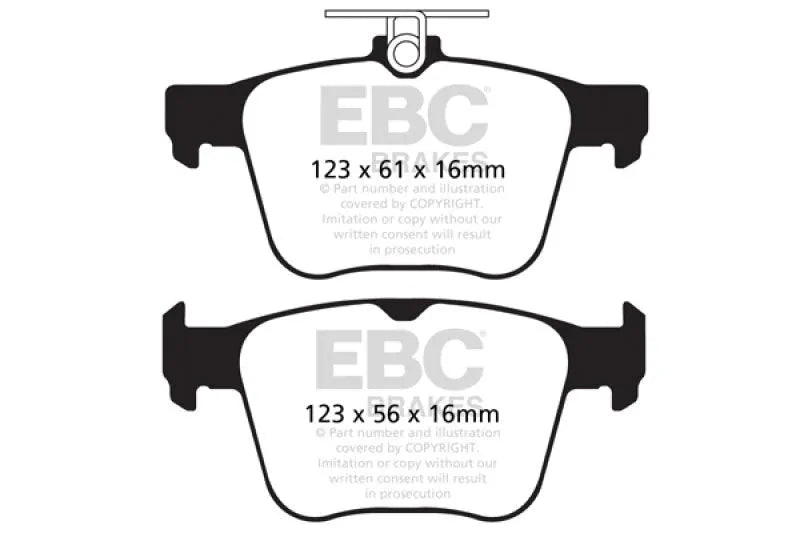EBC 14-20 Audi S3 2.0 Turbo Yellowstuff Rear Brake Pads - Corvette Realm