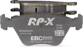 EBC Racing 13-14 Audi RS7 4.0L Twin Turbo (Cast Iron Rotors w/Round Weights) RP-X Front Brake Pads - Corvette Realm