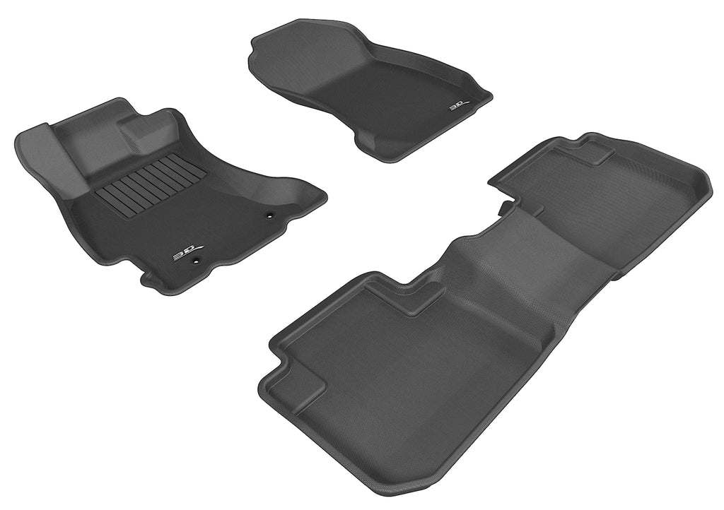 3D MAXpider 2014-2018 Subaru Forester Kagu 1st & 2nd Row Floor Mats - Black