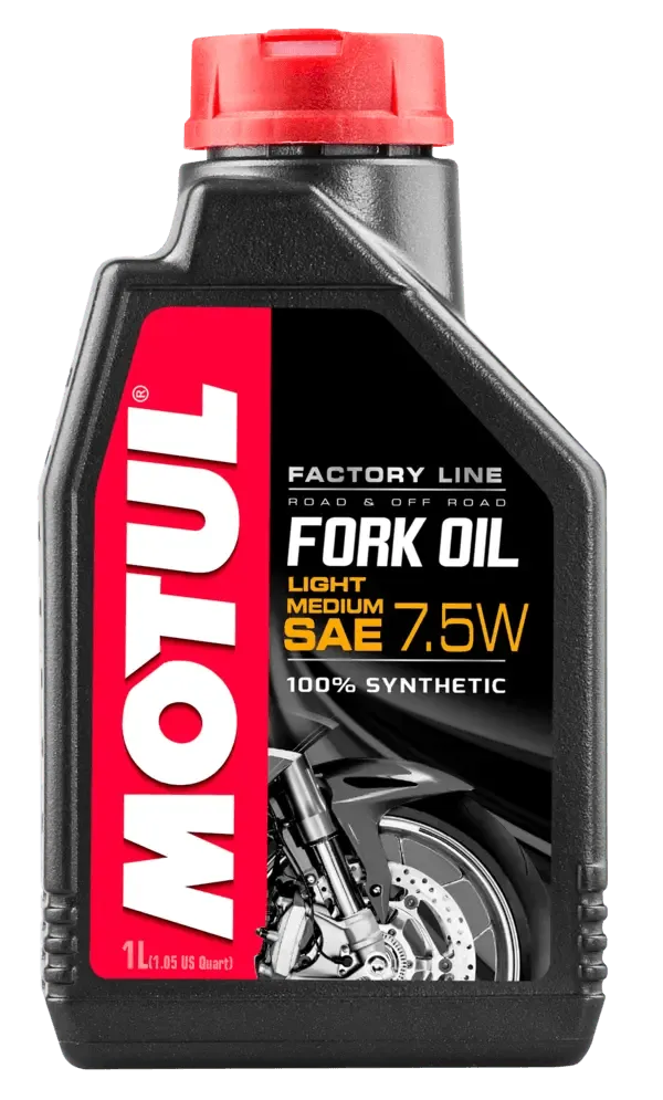 Motul 1L Suspension FORK OIL Factory Line LIGHT/MED. 7.5W - Synthetic Ester - Corvette Realm