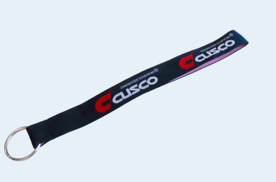 Cusco Keychain with Ring - Black Strap with Cusco Logo
