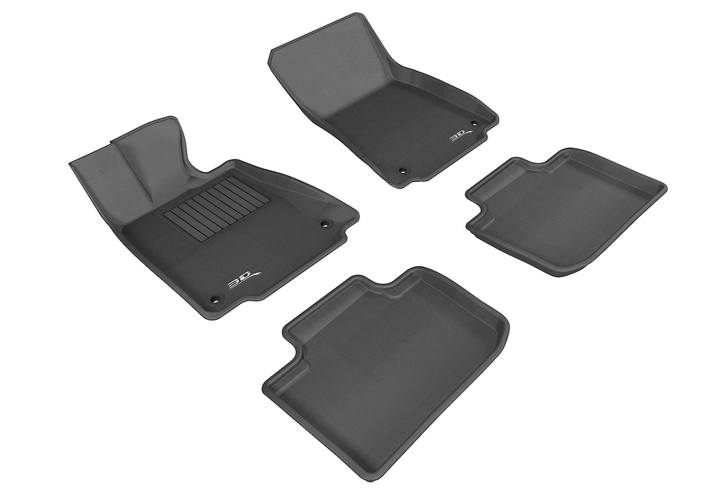3D MAXpider 2014-2020 Lexus IS Kagu 1st & 2nd Row Floor Mats - Black