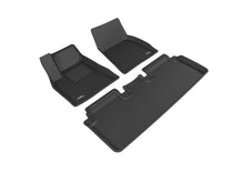 Load image into Gallery viewer, 3D MAXpider 2012-2014 Tesla Model S Kagu 1st &amp; 2nd Row Floor Mats - Black