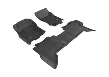 Load image into Gallery viewer, 3D MAXpider 2005-2012 Nissan Pathfinder Kagu 1st &amp; 2nd Row Floor Mats - Black