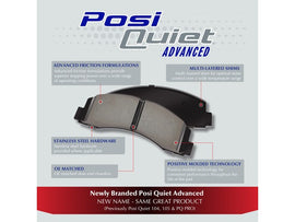 PosiQuiet C7 Corvette Front Brake Pads