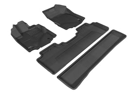 3D MAXpider 2006-2014 Honda Ridgeline Kagu 1st & 2nd Row Floor Mats - Black