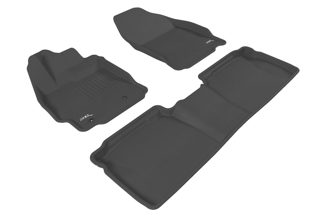 3D MAXpider 2011-2013 Scion TC Kagu 1st & 2nd Row Floor Mats - Black