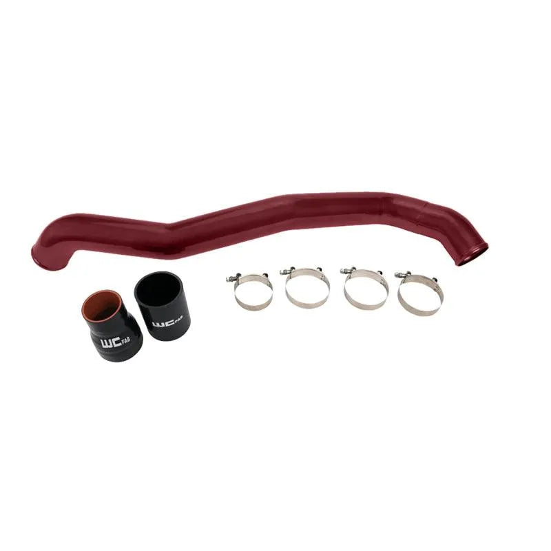 Wehrli 11-16 Chevrolet 6.6L LML Duramax Driver Side 3in Intercooler Pipe - WCFab Red - Corvette Realm