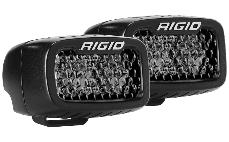 Rigid Industries SR-M Series PRO Midnight Edition - Spot - Diffused - Pair - Corvette Realm