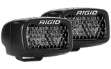 Rigid Industries SR-M Series PRO Midnight Edition - Spot - Diffused - Pair