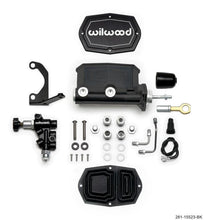 Load image into Gallery viewer, Wilwood Compact Tandem M/C - 15/16in Bore w/Bracket and Valve fits Mustang (Pushrod) - Black - Corvette Realm