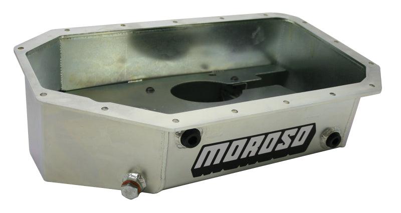 Moroso Acura/Honda K Series Swap Road Race Baffled Extra Capacity 5.5in Steel Oil Pan - Corvette Realm